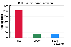 rgb background color #FF2424 mixer