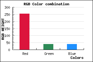 rgb background color #FF2828 mixer