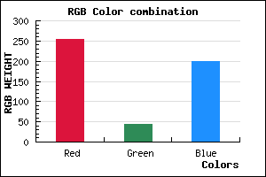 rgb background color #FF2BC8 mixer