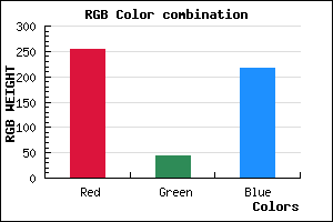 rgb background color #FF2BD8 mixer