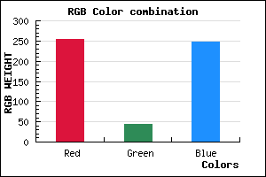 rgb background color #FF2CF8 mixer