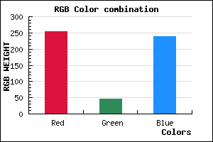 rgb background color #FF2DEE mixer