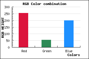rgb background color #FF36C7 mixer