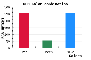 rgb background color #FF37FF mixer