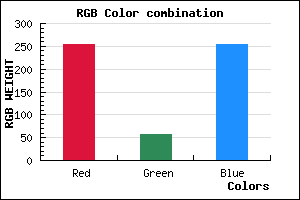 rgb background color #FF38FF mixer