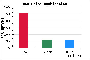 rgb background color #FF3D3D mixer