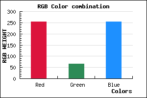rgb background color #FF42FF mixer
