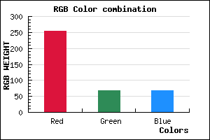 rgb background color #FF4343 mixer