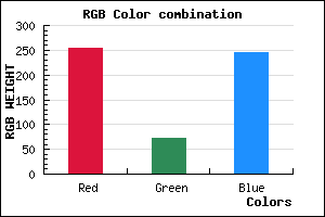 rgb background color #FF48F6 mixer