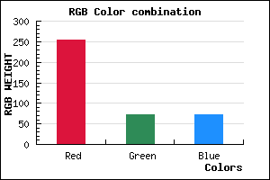 rgb background color #FF4848 mixer