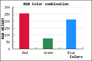 rgb background color #FF4BD3 mixer
