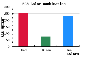 rgb background color #FF4BE3 mixer