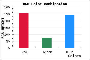 rgb background color #FF4BF0 mixer
