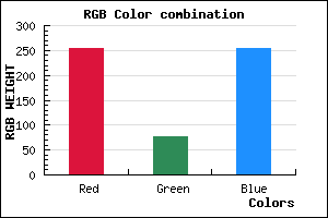 rgb background color #FF4CFD mixer