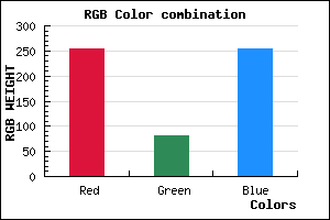 rgb background color #FF51FF mixer
