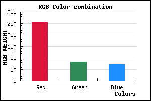 rgb background color #FF5348 mixer