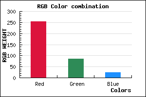 rgb background color #FF5519 mixer