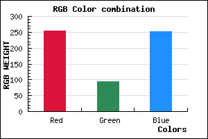 rgb background color #FF5EFC mixer