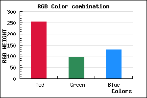 rgb background color #FF6081 mixer