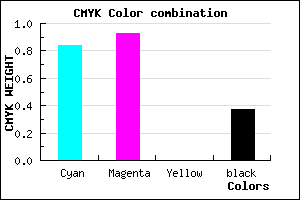 #1A0BA0 color CMYK mixer