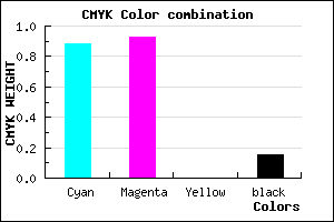 #1A10DA color CMYK mixer