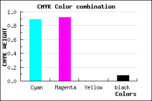 #1B12EB color CMYK mixer