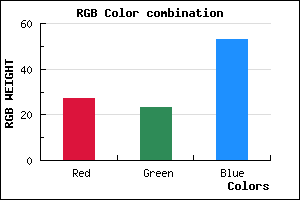 rgb background color #1B1735 mixer