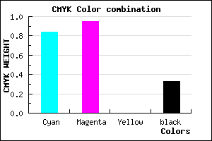 #1B08AA color CMYK mixer