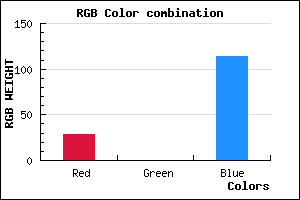 rgb background color #1C0072 mixer