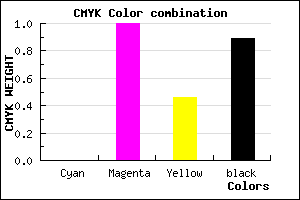 #1C000F color CMYK mixer