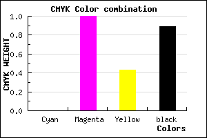#1C0010 color CMYK mixer