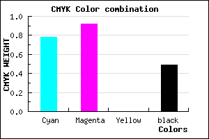 #1C0B82 color CMYK mixer