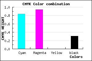 #1C0BAF color CMYK mixer