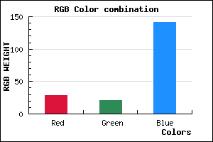 rgb background color #1C158D mixer