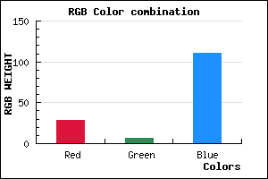 rgb background color #1C076F mixer