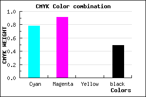 #1D0B81 color CMYK mixer