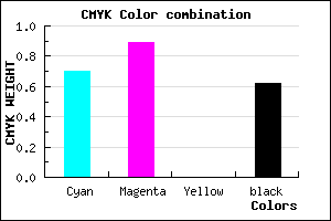 #1D0B61 color CMYK mixer