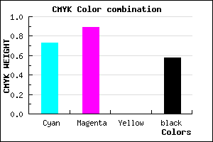 #1D0C6A color CMYK mixer