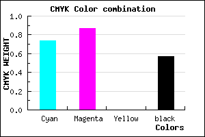 #1D0E6E color CMYK mixer