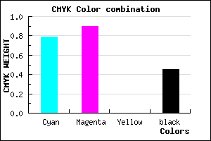 #1D0E8C color CMYK mixer