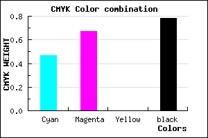 #1D1237 color CMYK mixer