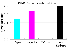 #1D1339 color CMYK mixer