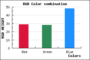 rgb background color #1D1C30 mixer