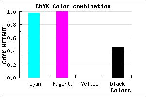 #030086 color CMYK mixer