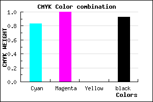 #030012 color CMYK mixer