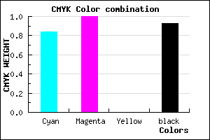 #030013 color CMYK mixer