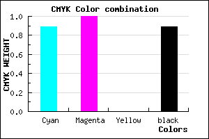 #03001C color CMYK mixer