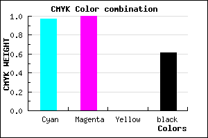 #030063 color CMYK mixer