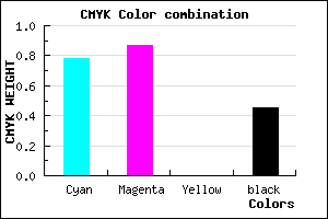 #1E128B color CMYK mixer