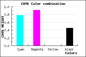 #1F0D8D color CMYK mixer